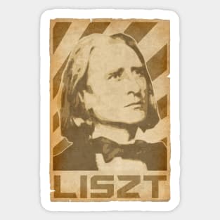 Franz Liszt Retro Propaganda Sticker